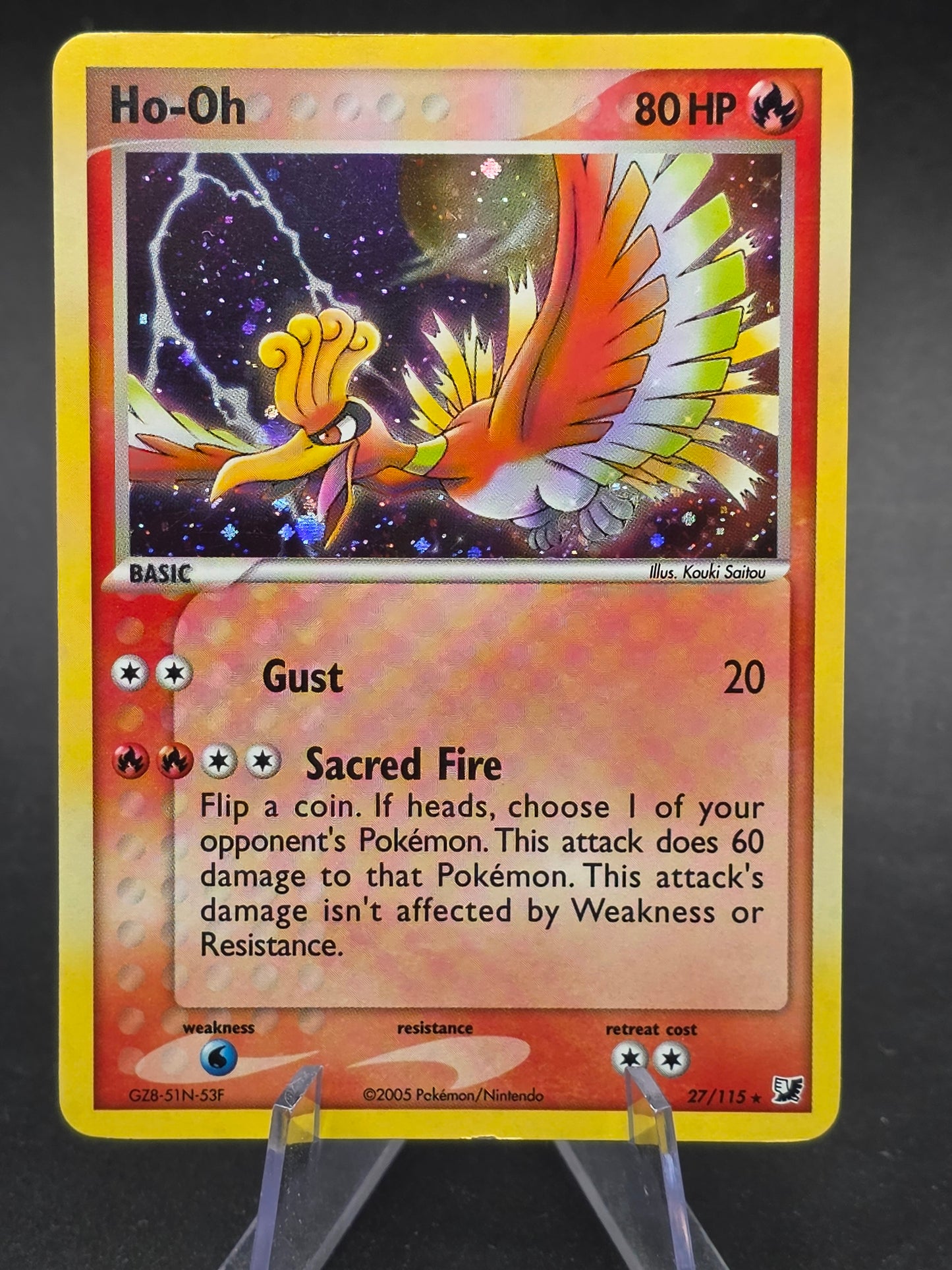 Ho-oh - 27/115 - Pokemon Ex Unseen Forces Holo Card LP