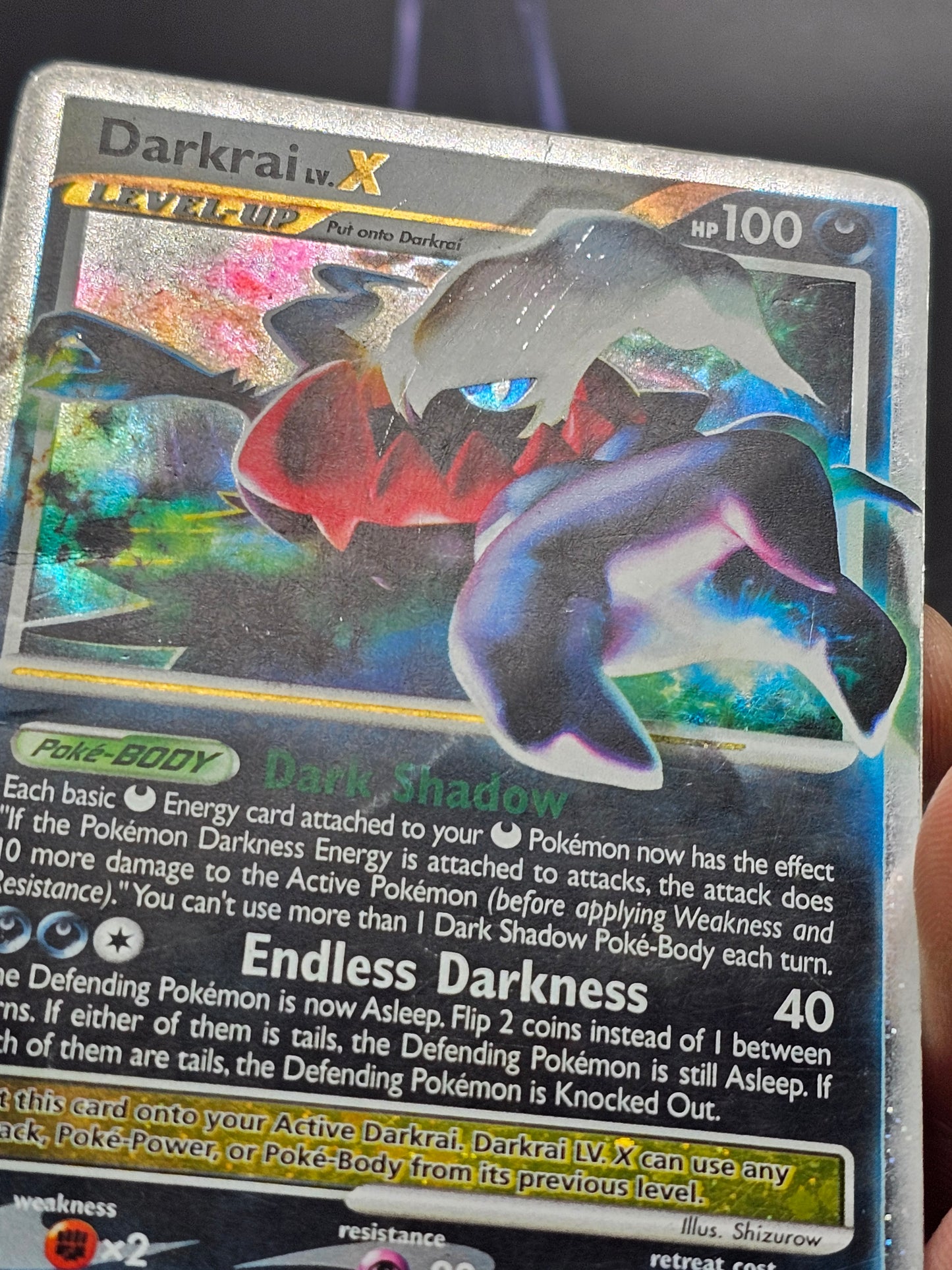 Darkrai Lv. X Holo 104/106 Pokemon Great Encounters (2008) MP/HP