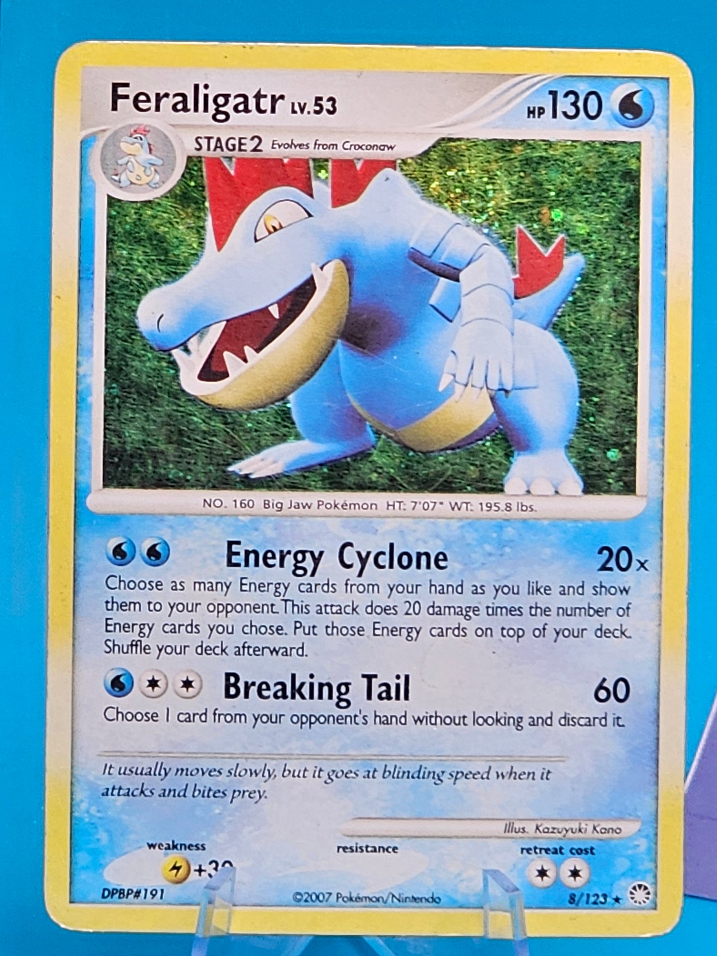 Feraligatr 8/123 Mysterious Treasures Holo Rare MP 8/123