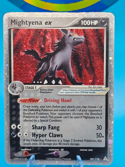 Mightyena ex 101/110 Holo Ultra Rare - EX Holon Phantoms Pokemon TCG 2006