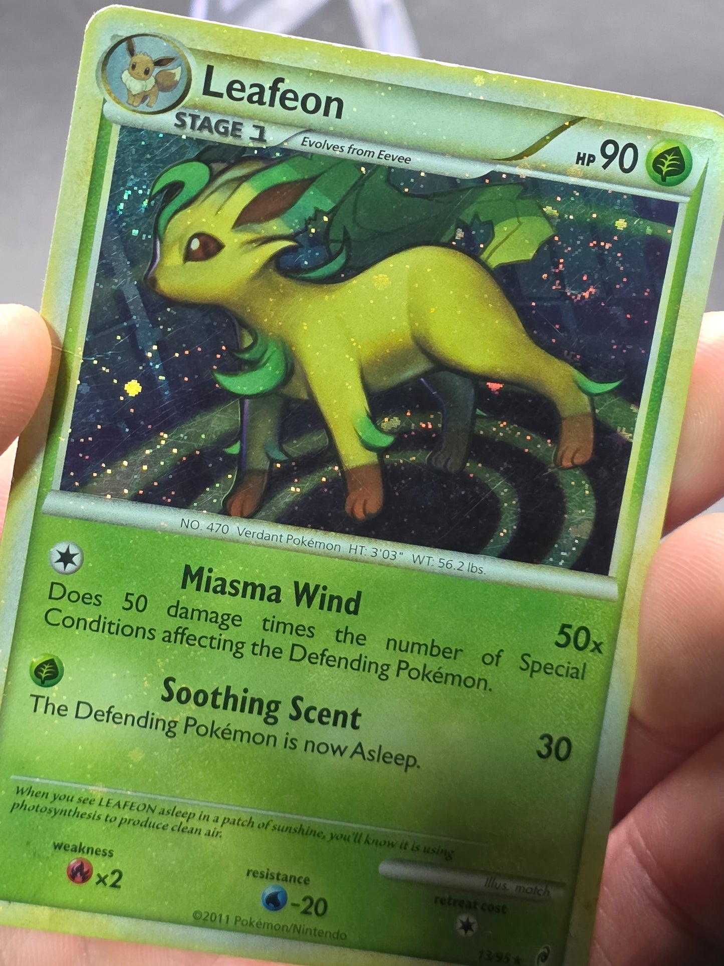 Leafeon - 13/95 - Pokemon Call of Legends Holo Card MP/HP