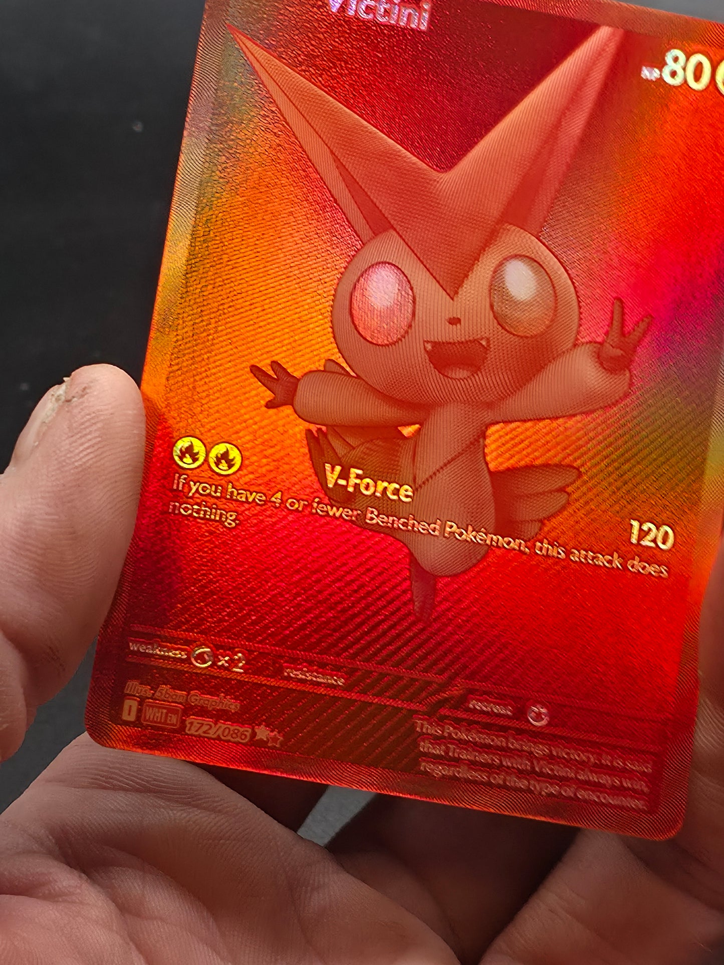 Victini - 172/086 - Pokemon White Flare Black White Rare NM