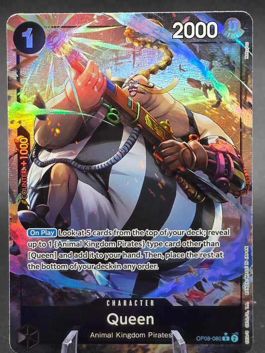 One Piece Card Game Queen (Alt Art) OP08-080 R Two Legends eng Edition