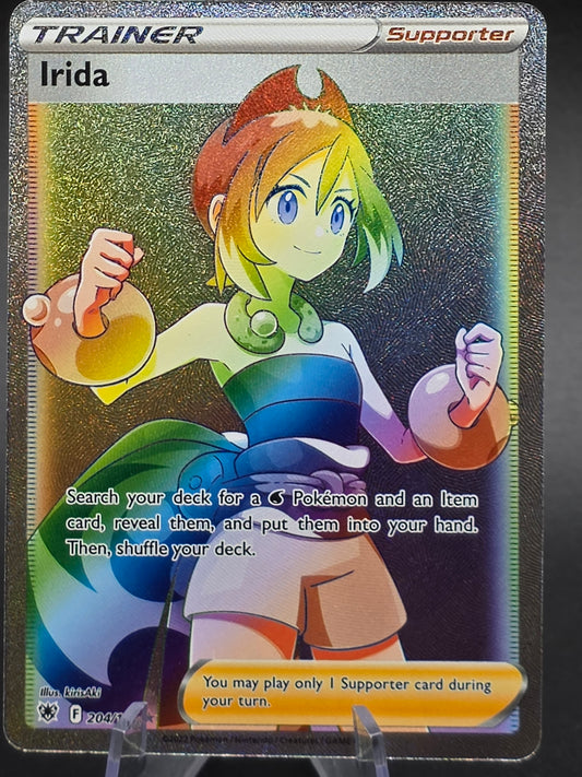 Irida Rainbow Rare Full Art 204/189 Astral Radiance Trainer Supporter NM