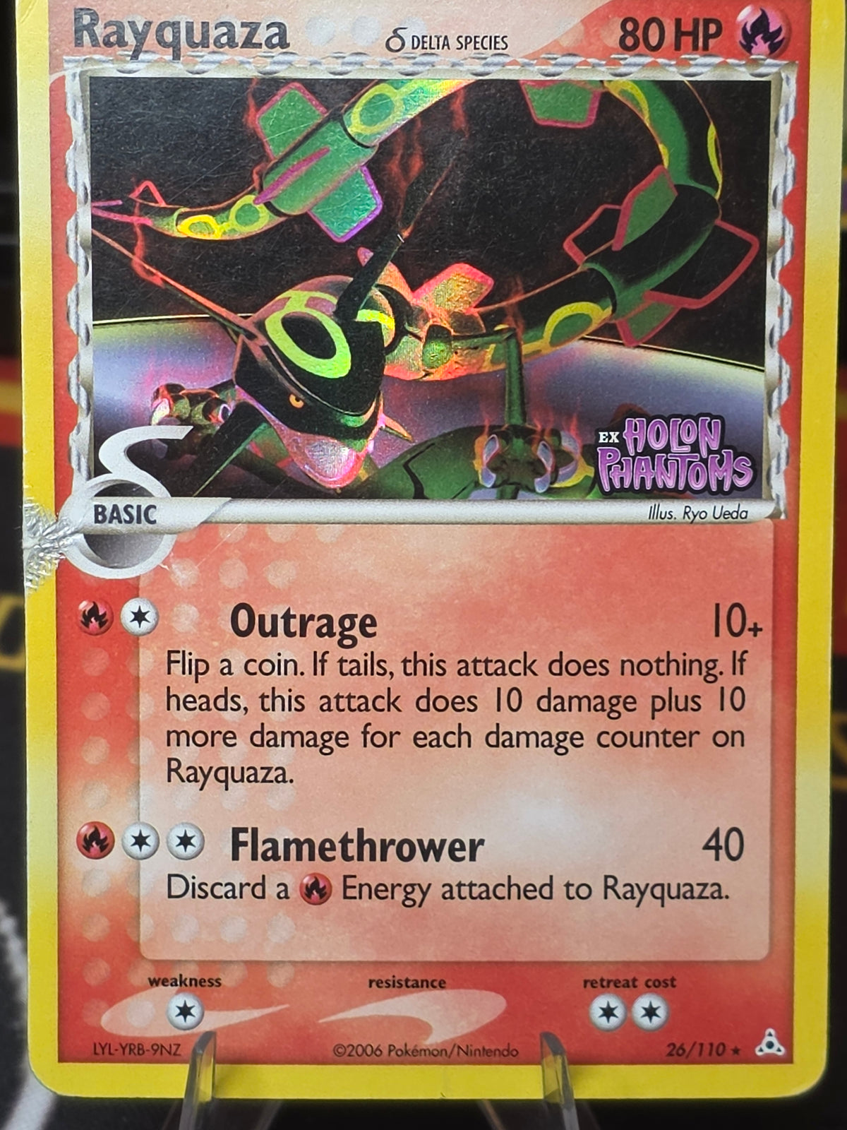 Rayquaza - 026/110 (Delta Species) Reverse Holo Rare EX Holon Phantoms 26/110