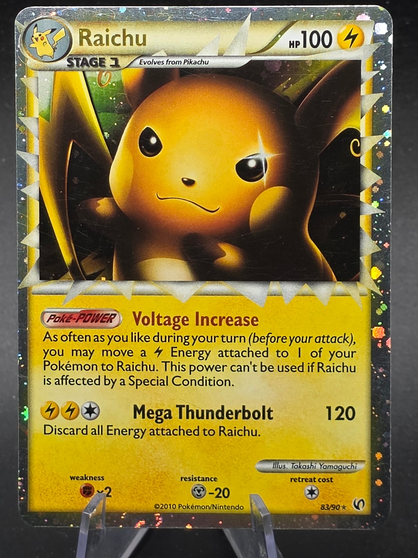 Raichu Prime - 83/90 Undaunted Ultra Rare Holo Pokemon
