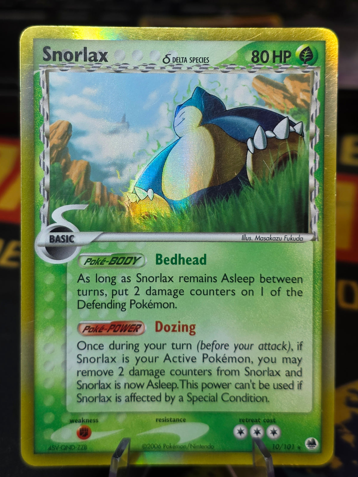 Snorlax #10/101 HOLO Pokemon Dragon Frontiers 2006