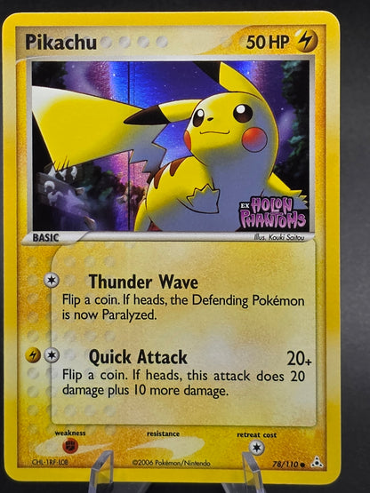 Pikachu 78/110 Holon Phantoms Stamped Reverse Holo Card NM