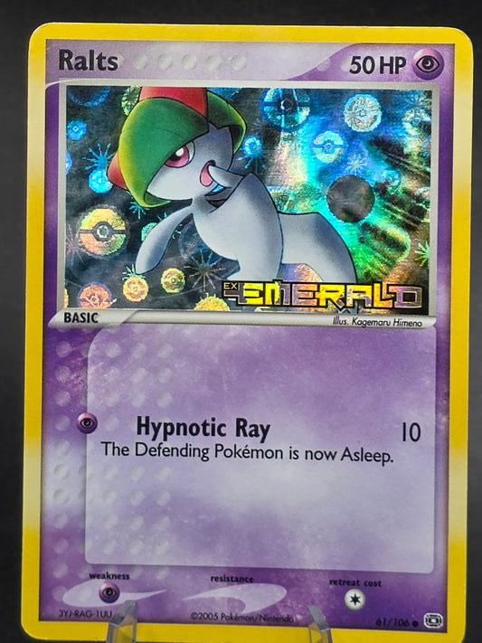 Ralts 61/106 Reverse Holo, EX Emerald Stamped, Pokemon MP