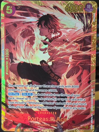 Portgas D Ace SEC OP16-118 One Piece TCG English