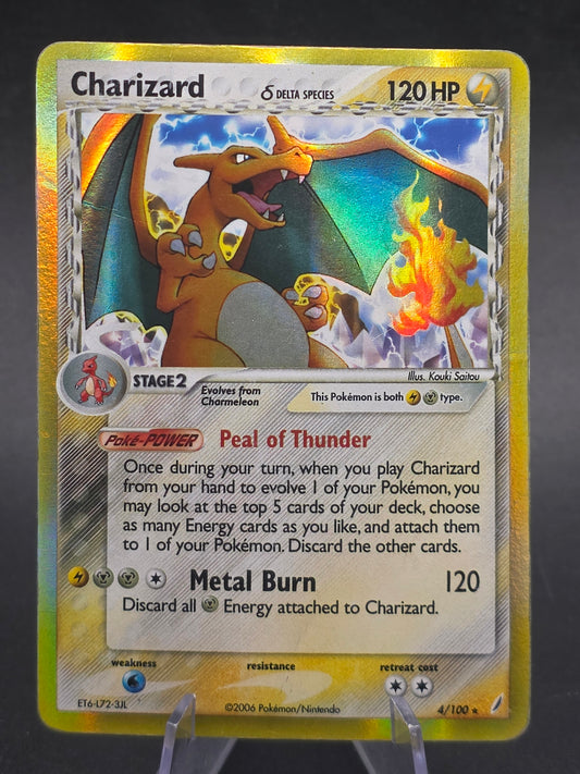 Charizard (Delta Species) 4/100 Crystal Guardians Holo hp dmg