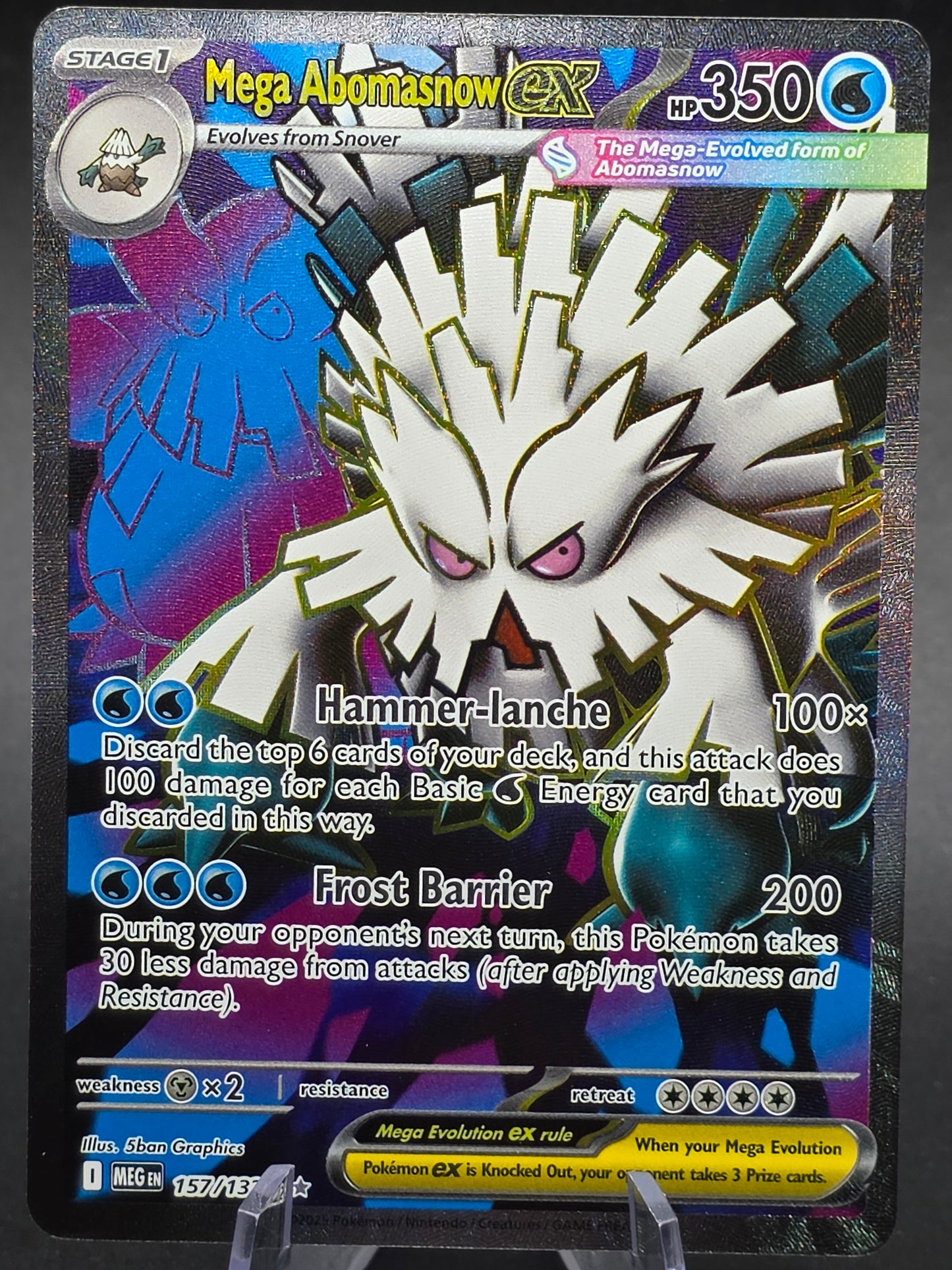 Mega Abomasnow EX 157/132 - Pokemon TCG: Mega Evolution - Ultra Rare - Holo
