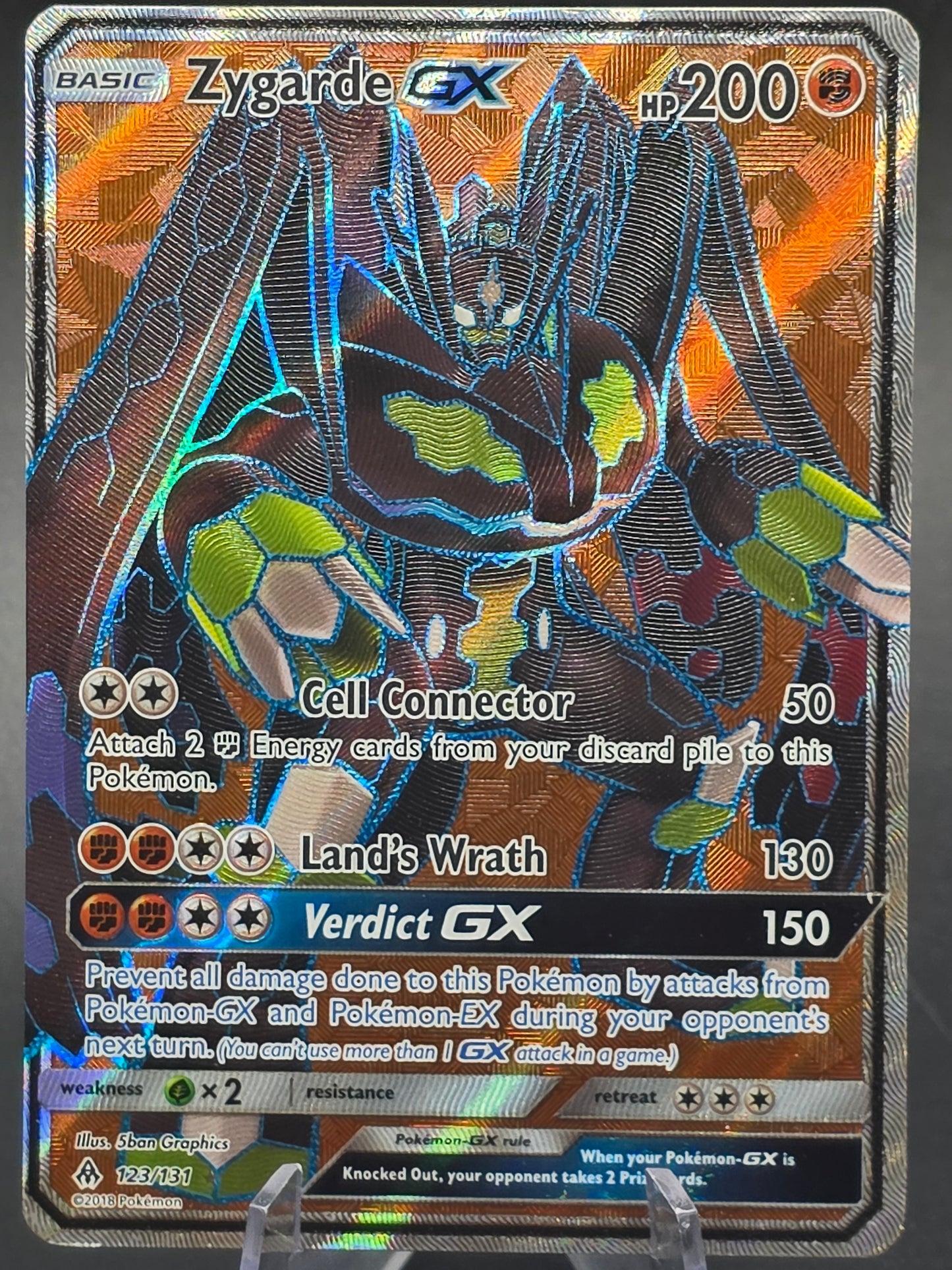 Zygarde GX 123/131 Full Art Pokemon Sun & Moon Forbidden Light