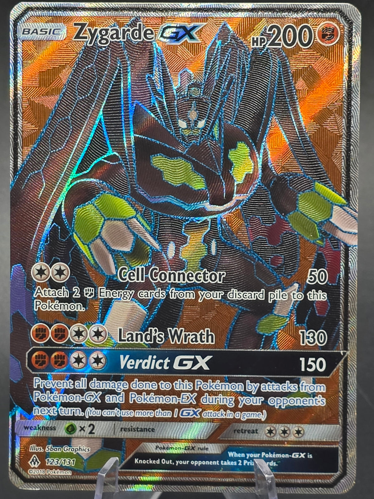Zygarde GX 123/131 Full Art Pokemon Sun & Moon Forbidden Light