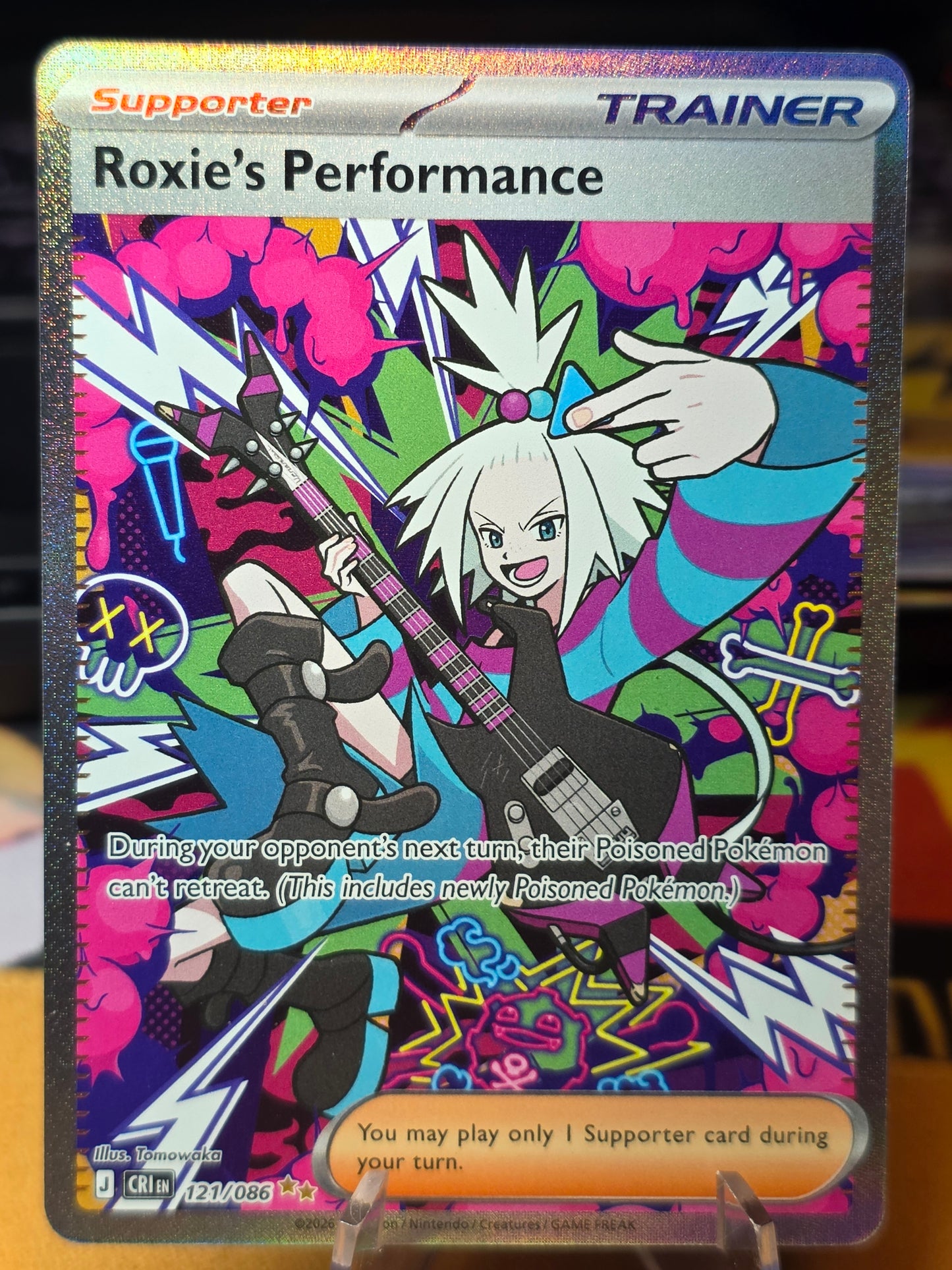 Roxie's Performance 121/086 Special Illustration Rare Chaos Rising Pokemon NM