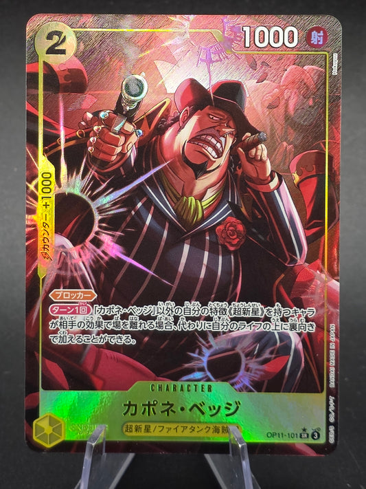 Capone Bege (Alt Art) OP11-101 SR A Fist of Divine Speed - ONE PIECE Japanese