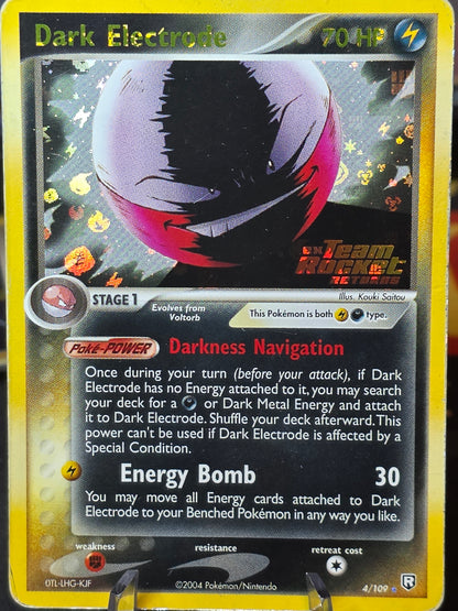 Dark Electrode 4/109 Holo Rare EX Team Rocket Returns Stamped