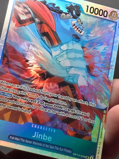 Jinbe (SR) OP14-049 One Piece TCG The Azure Sea's Seven- NM