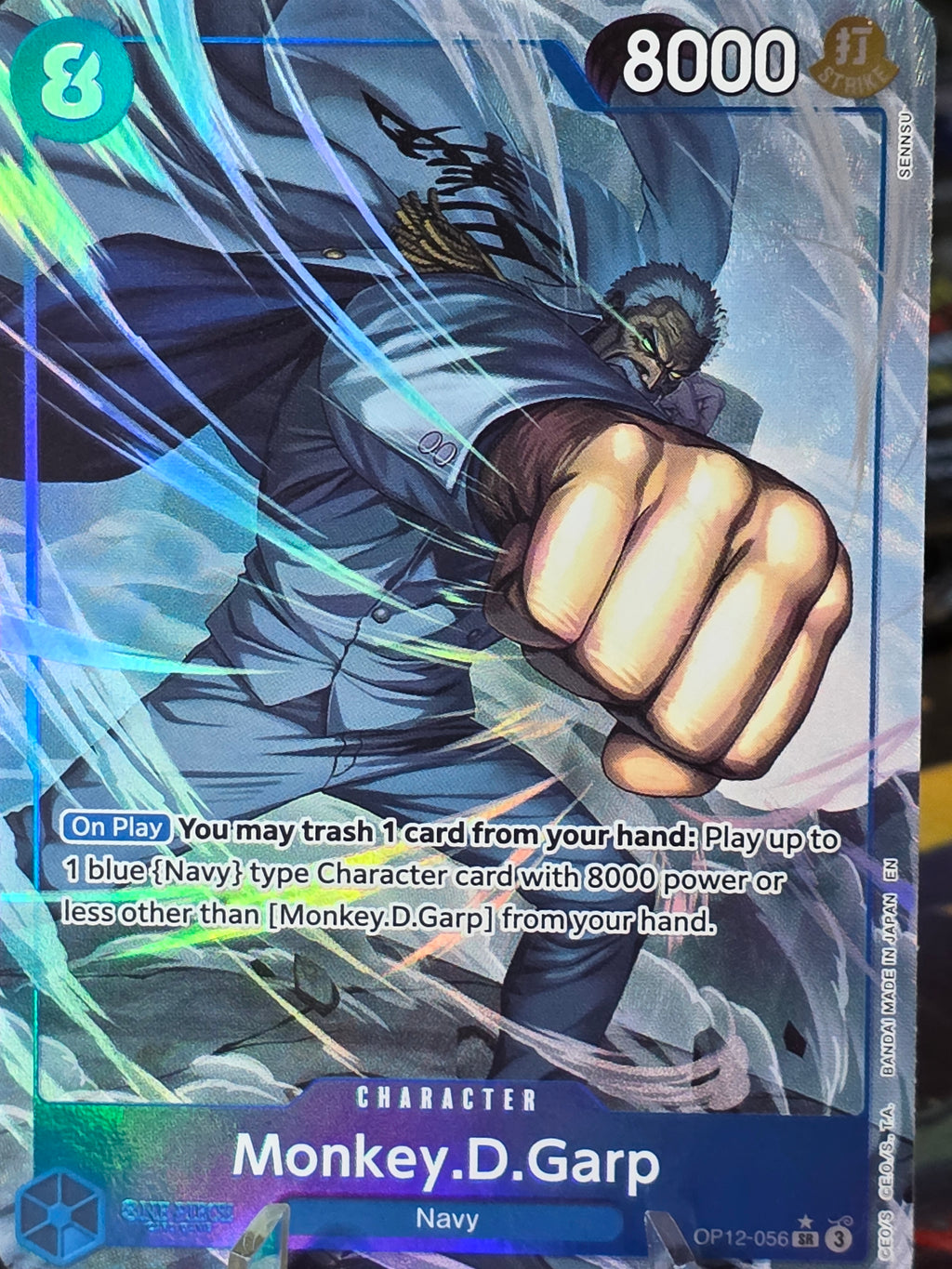 Monkey D Garp OP12-056 Alternate Art One Piece Card Legacy Master English