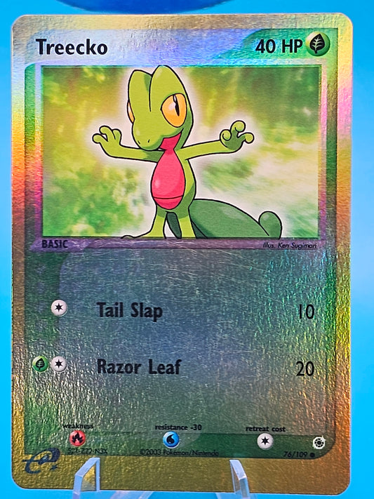 Treecko 76/109- EX Ruby & Sapphire- Reverse Holo Pokemon Card-*NM*