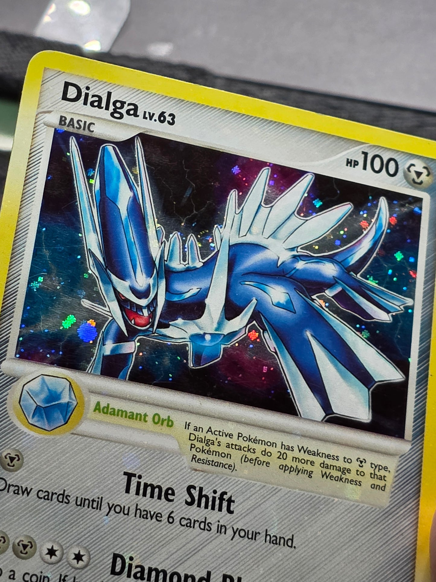 Dialga LV.63 4/100 Holo Rare Diamond Pearl Majestic Dawn 2008 Pokemon Card LP
