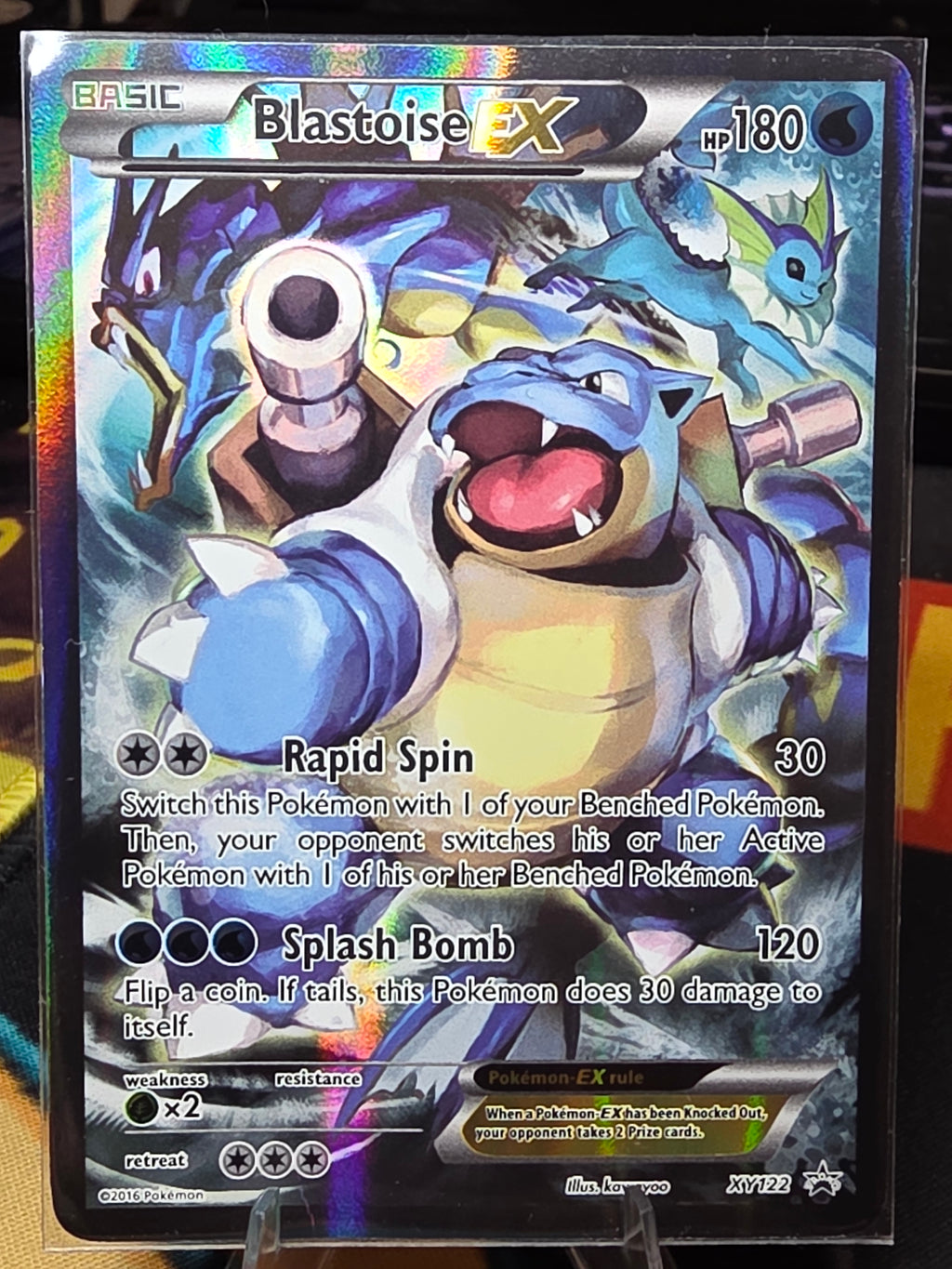 Blastoise EX - XY122 Black Star Holo Alternate Art Promo Pokemon
