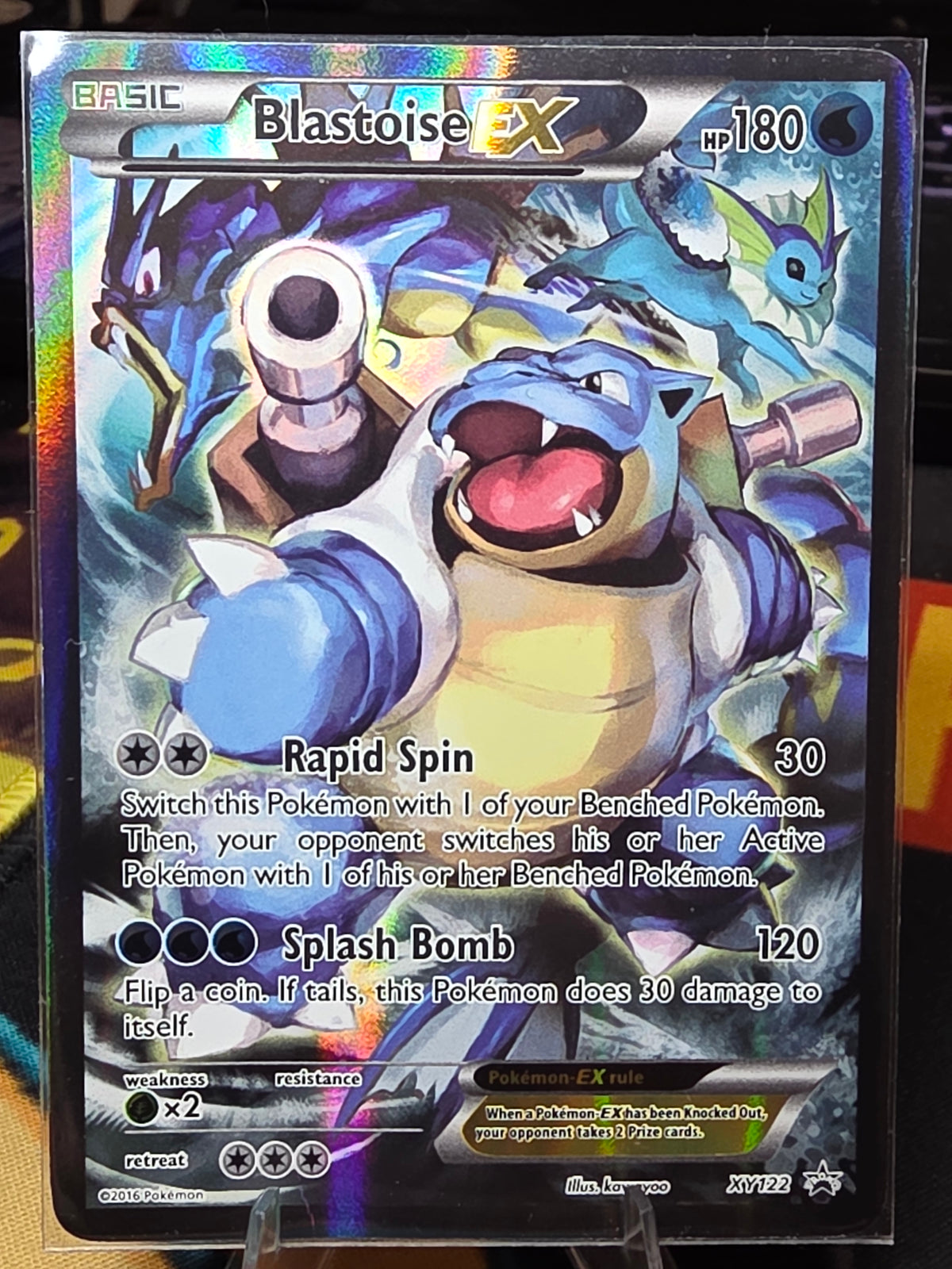 Blastoise EX - XY122 Black Star Holo Alternate Art Promo Pokemon