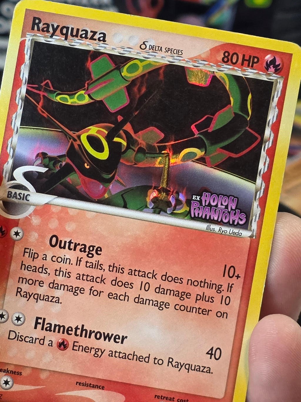 Rayquaza - 026/110 (Delta Species) Reverse Holo Rare EX Holon Phantoms 26/110