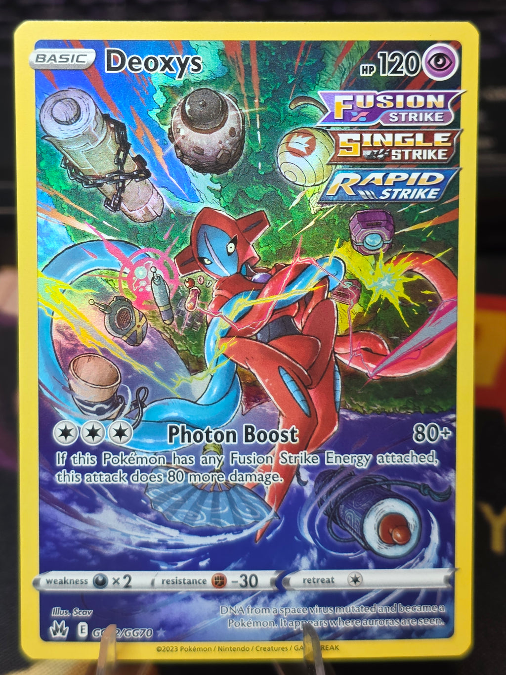 Deoxys Crown Zenith: Galarian Gallery Holo Rare GG12/GG70
