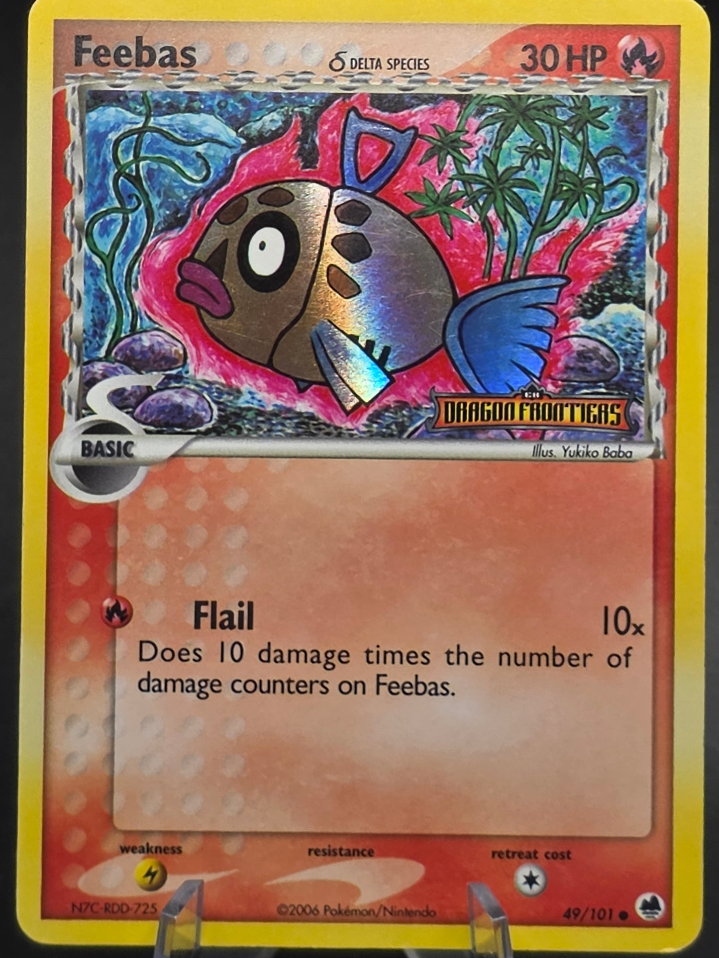 Feebas EX Dragon Frontiers (Reverse Holo) 49/101 - Pokemon TCG 2006 - MP