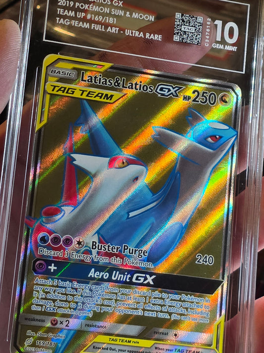 Pokémon TCG Latios & Latias GX Team Up 169/181 TAG 10