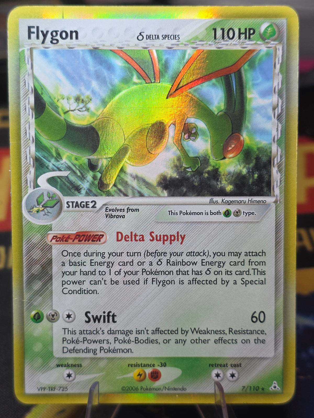 Flygon (Delta Species) EX Holon Phantoms Holo Rare 7 dmg