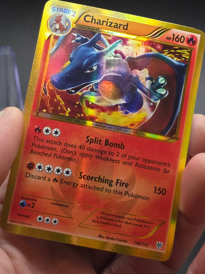 Charizard 136/135 (Shiny Secret Rare) BW Plasma Storm Holo amp