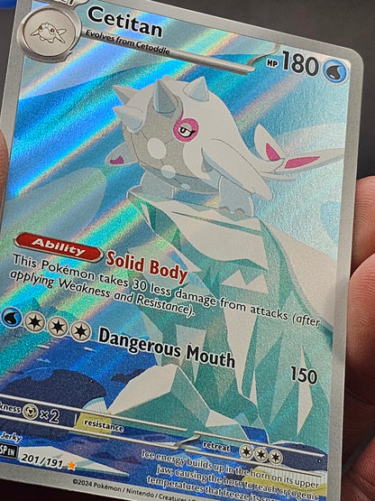 Cetitan 201/191 Surging Sparks Illustration Rare Pokemon Card TCG Near Mint