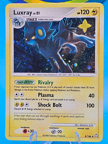 LUXRAY Holo 8/146 Rare Diamond & Pearl 2008  LP 8/146