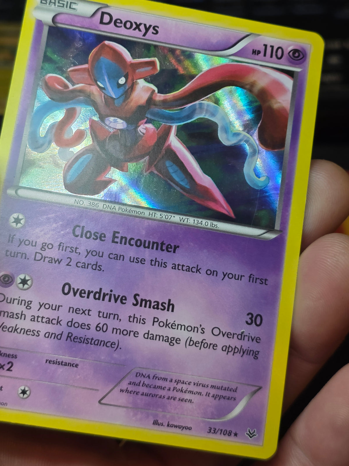 Deoxys Holo Rare XY - Roaring Skies 33/108 LP
