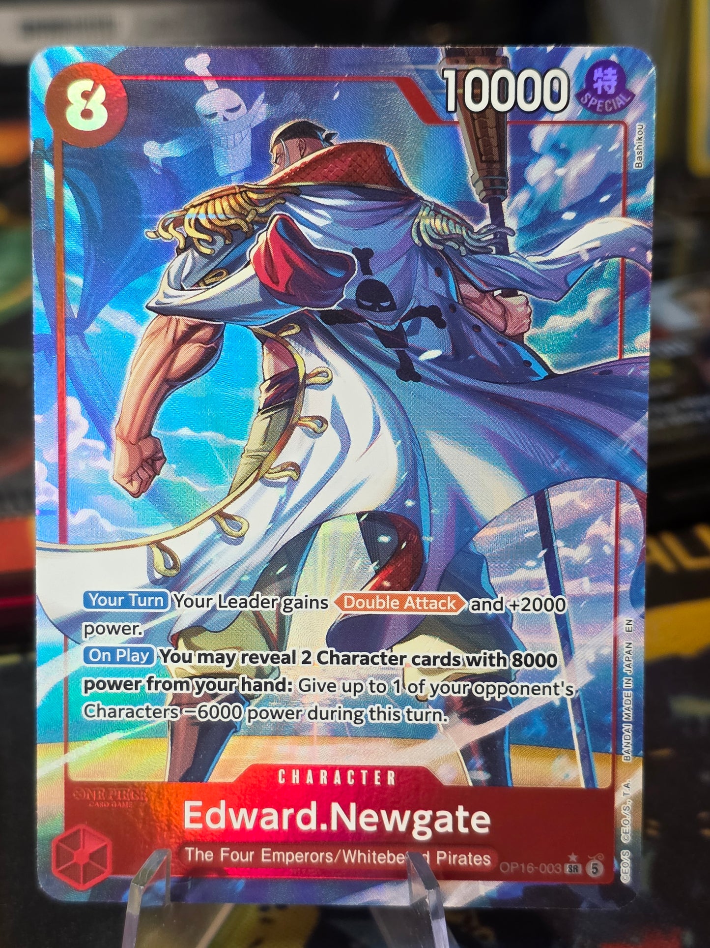 Edward Newgate (SR) ALT ART OP16-003 One Piece TCG The Time Of Battle NM