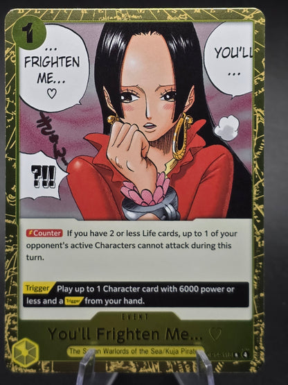 2026 One Piece The Azure Sea's Seven You'll Frighten Me Gold Don Card