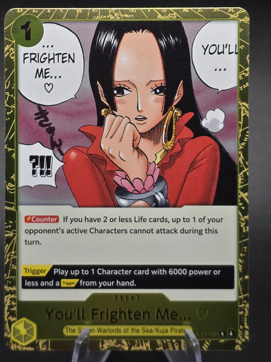 2026 One Piece The Azure Sea's Seven You'll Frighten Me Gold Don Card