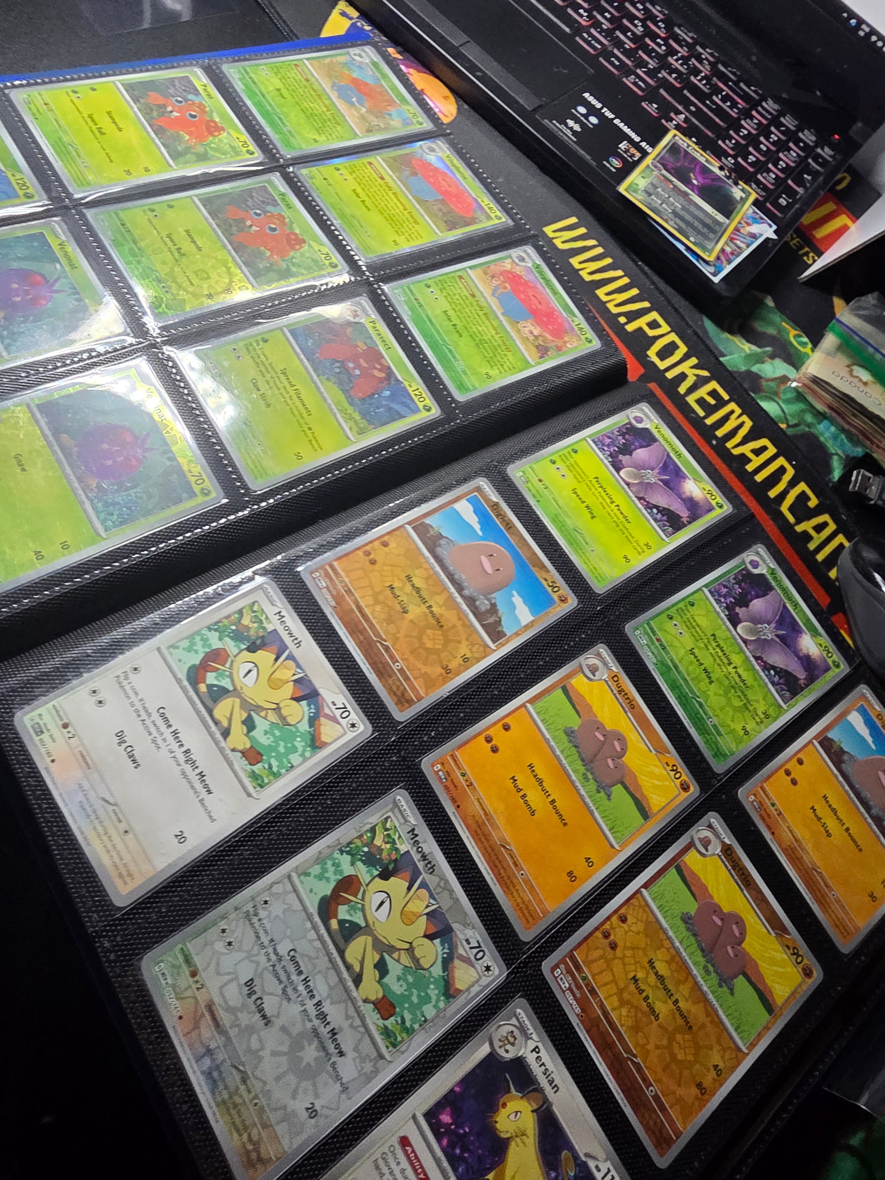 Pokemon 151 Complete Master Base Set 165/165 Holos + EXs + Reverse Holo + Binder