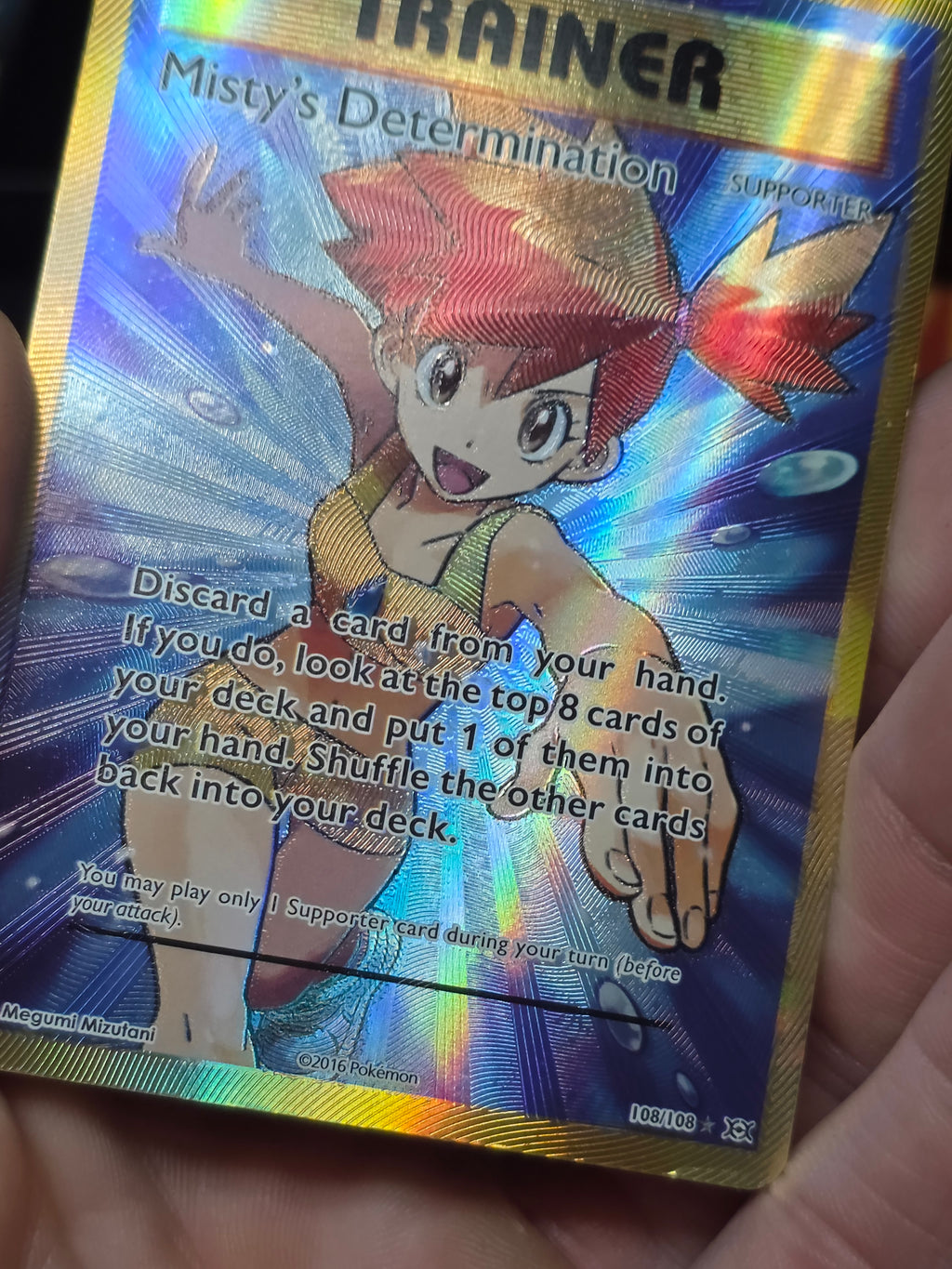 Misty's Determination (Full Art) Evolutions Ultra Rare 108/108