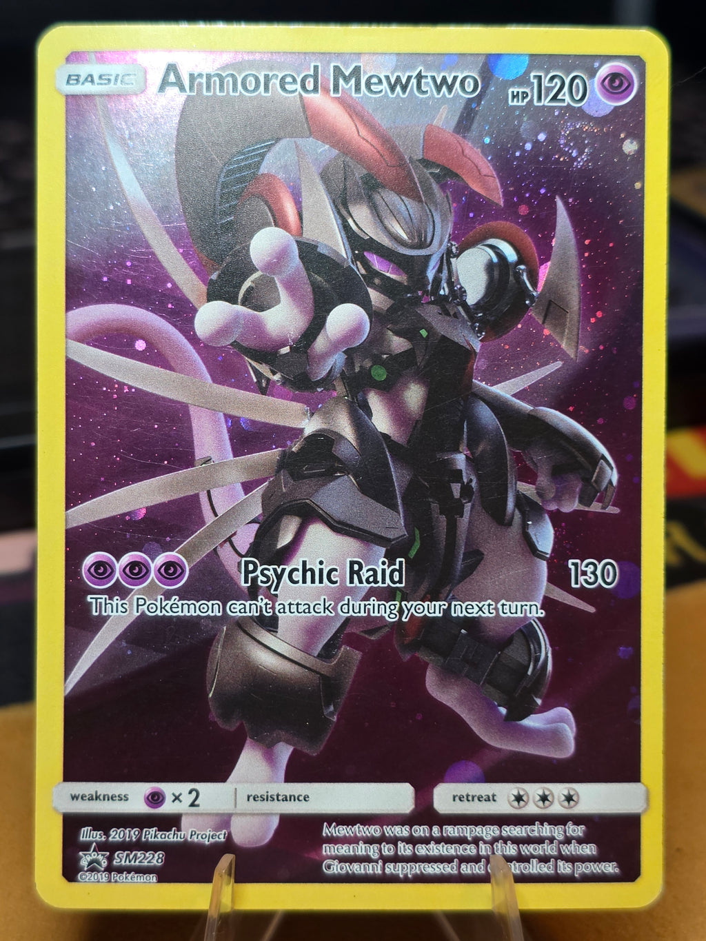 Armored Mewtwo SM228 SM Promo Holo ENG MP