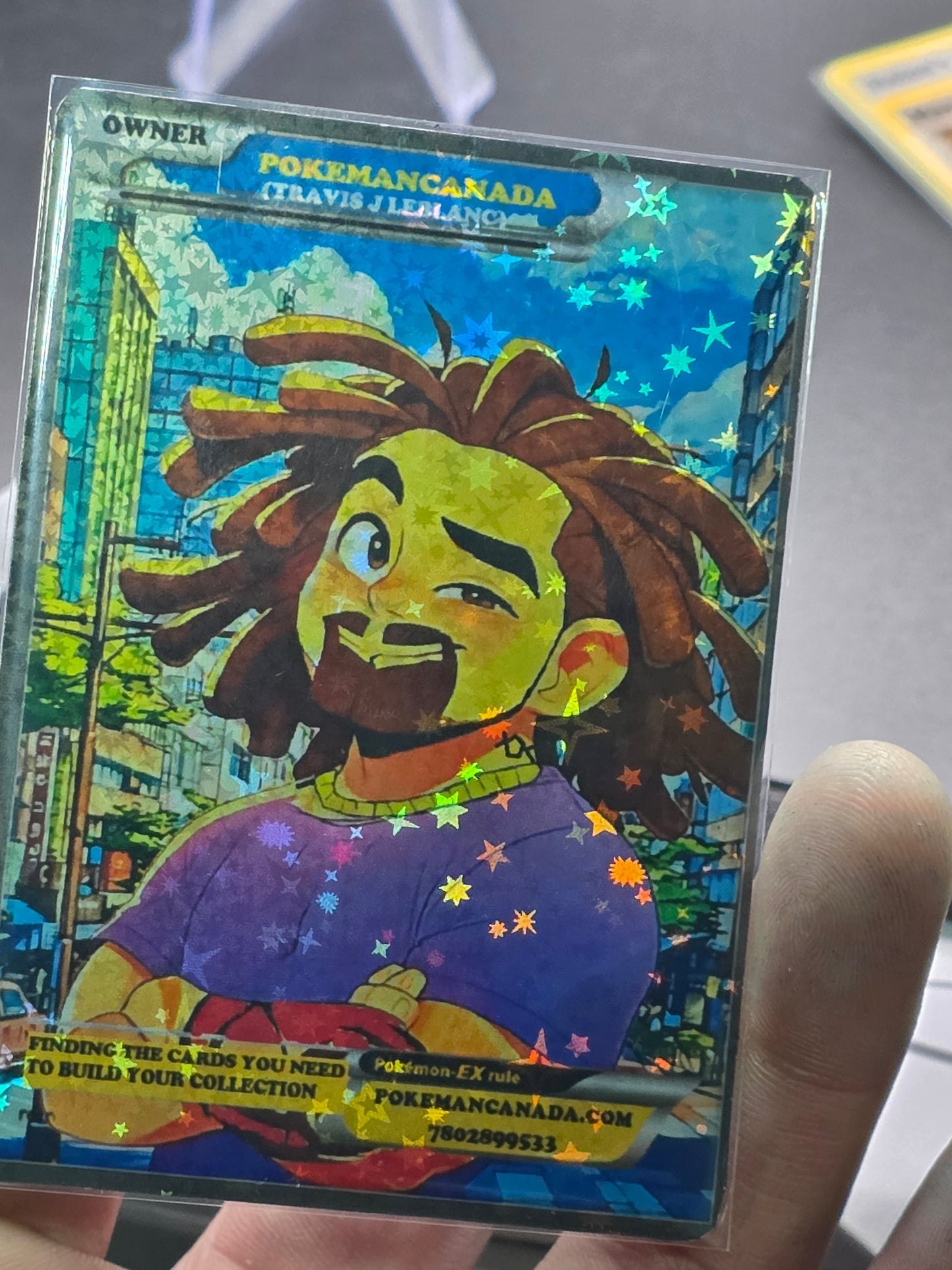 CUSTOM MADE POKEMAN CANADA CARD HOLO MINT
