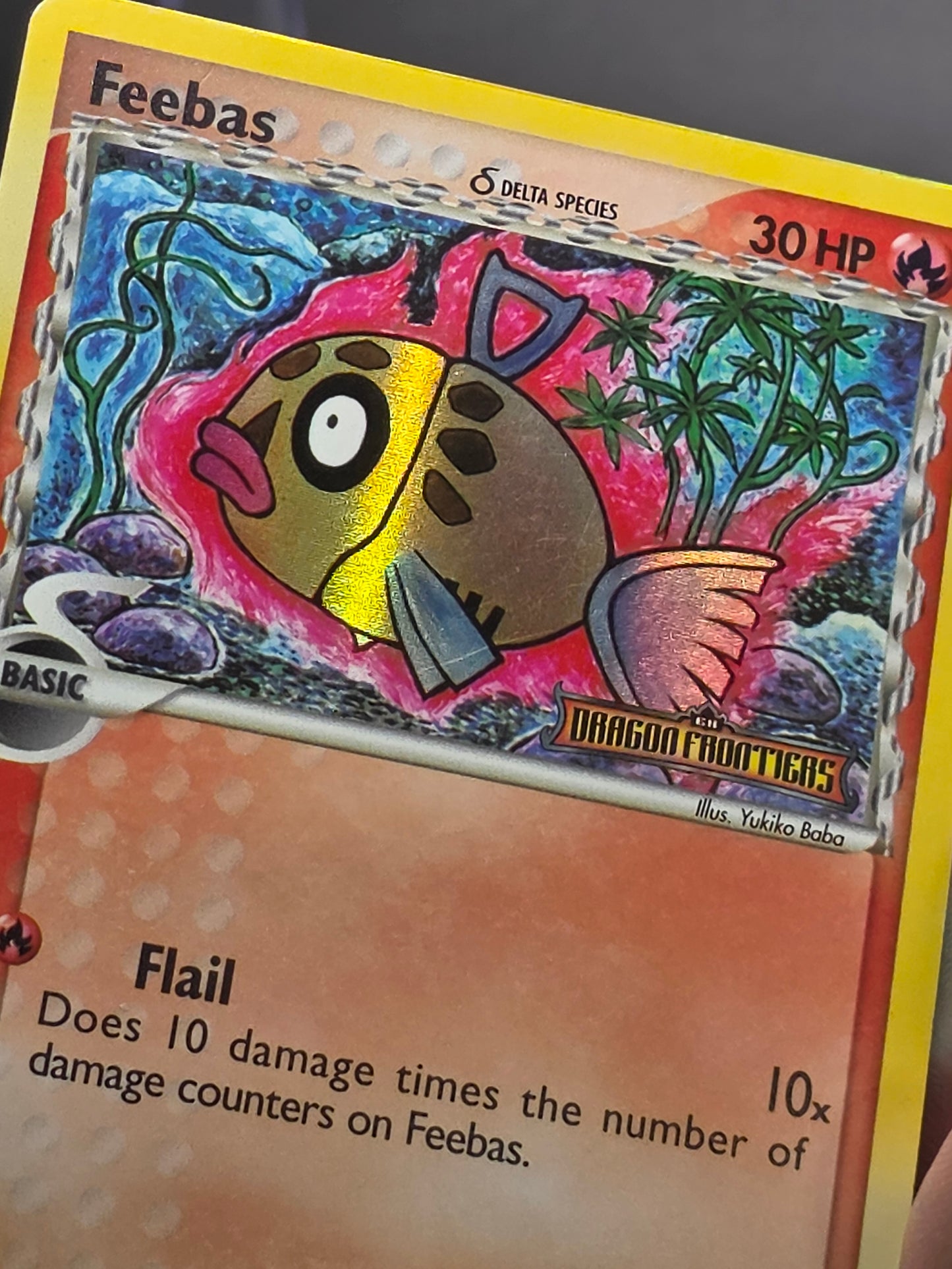 Feebas EX Dragon Frontiers (Reverse Holo) 49/101 - Pokemon TCG 2006 - MP