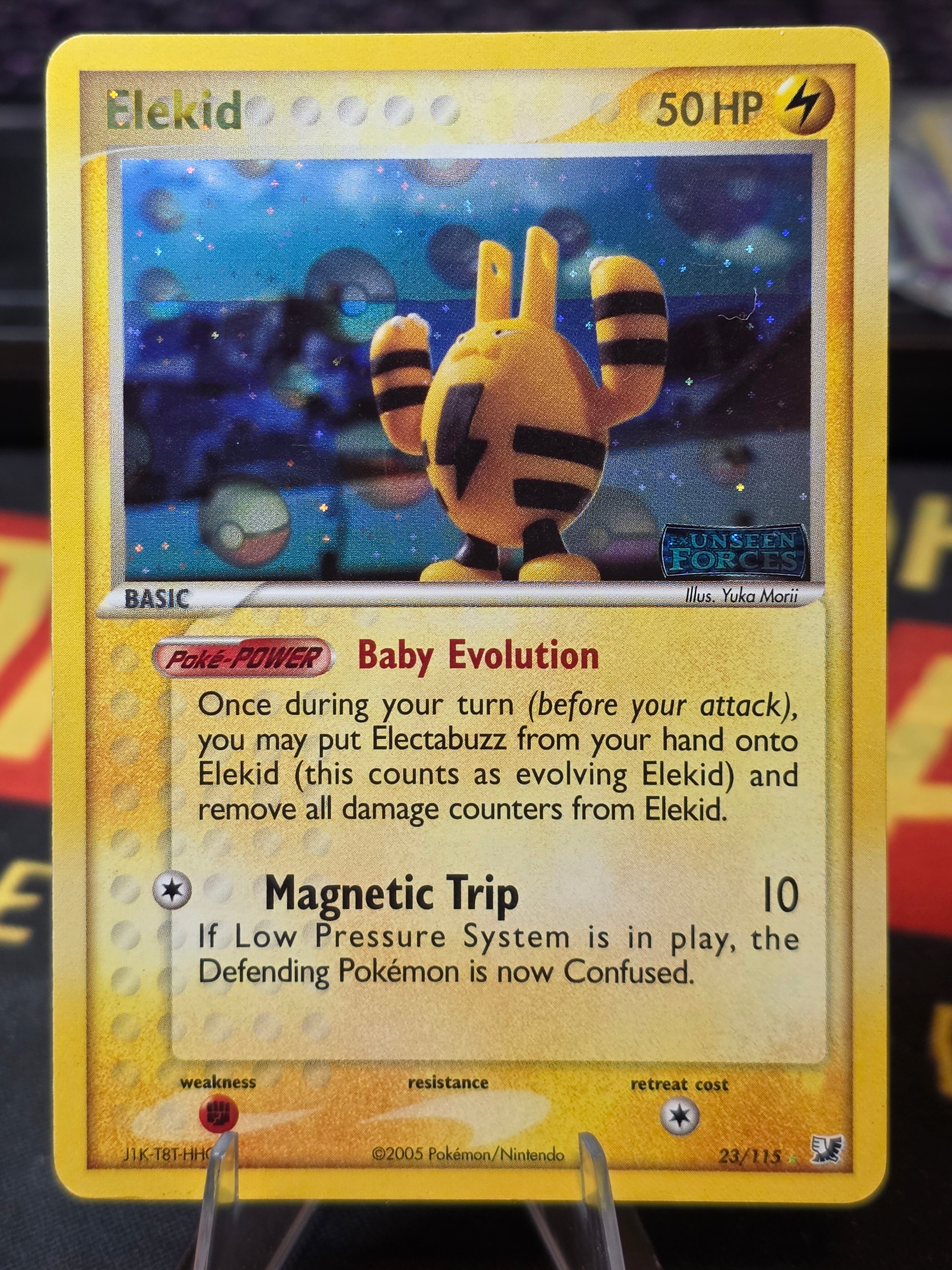 Elekid 23/115 - EX Unseen Forces Reverse Holo Stamped 2005