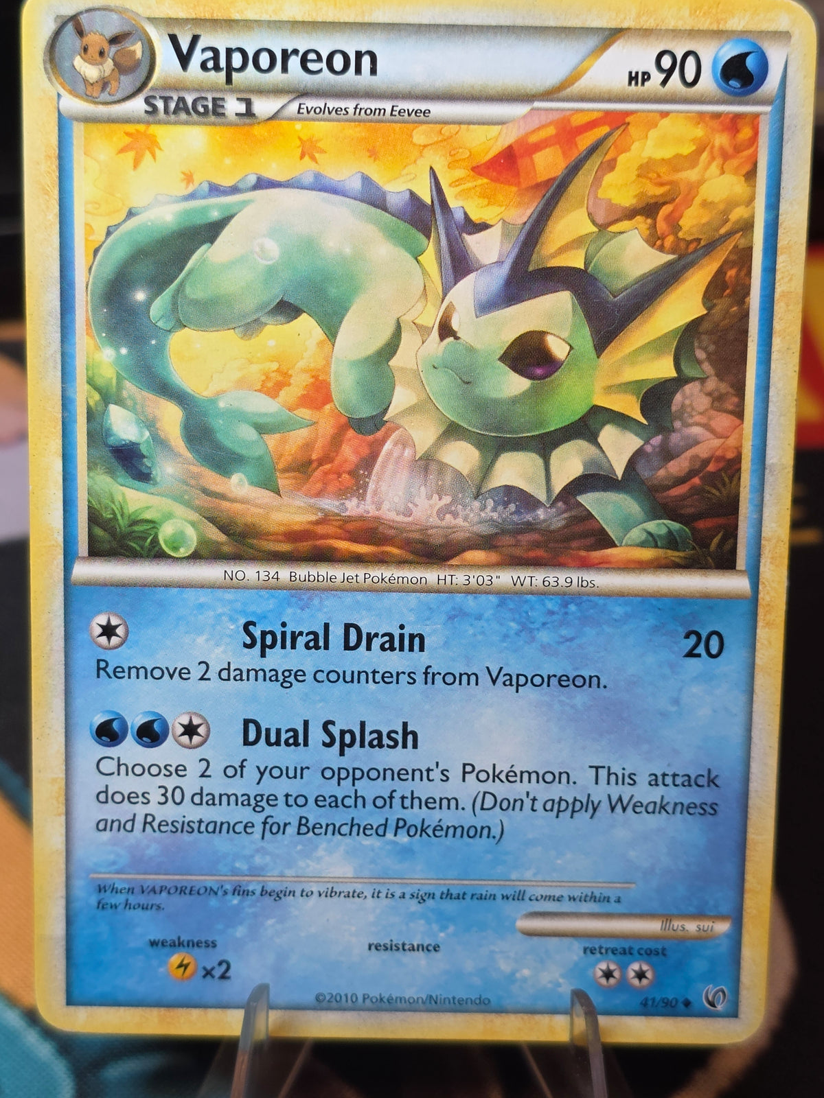 Vaporeon Undaunted Uncommon 41