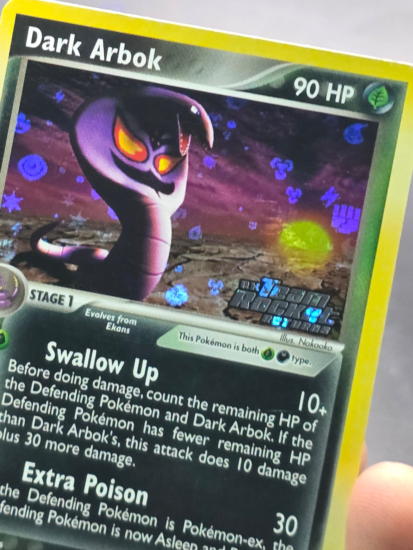 Dark Arbok - 29/109 - Pokemon Ex Team Rocket Returns Reverse Holo NM