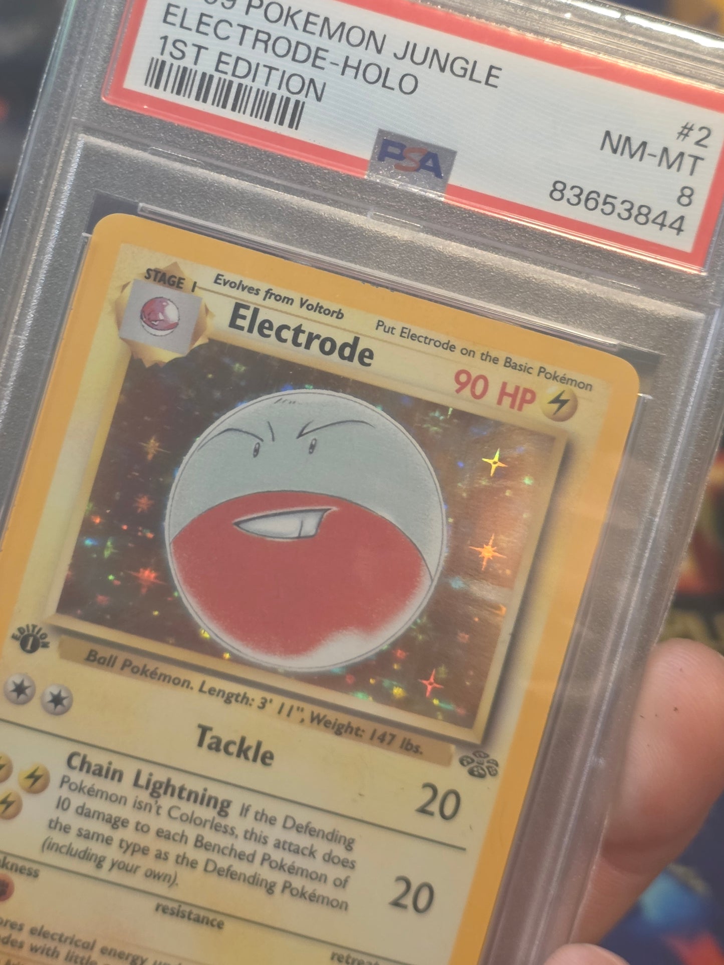 Electrode Holo 1st Edition PSA 8 1999 Pokemon Jungle #2
