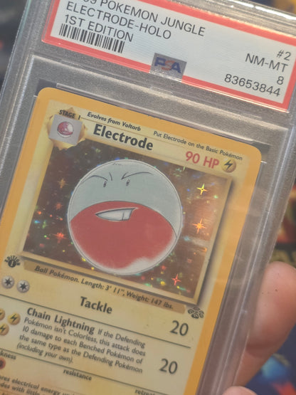 Electrode Holo 1st Edition PSA 8 1999 Pokemon Jungle #2