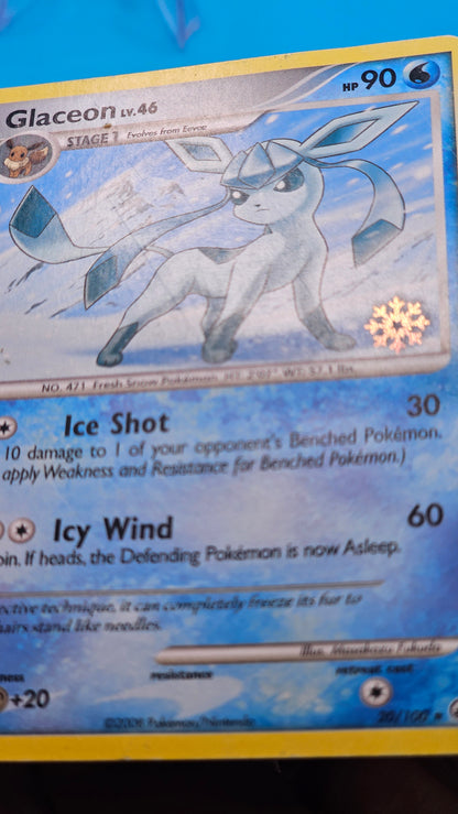 GLACEON RARE SNOWFLAKE STAMP